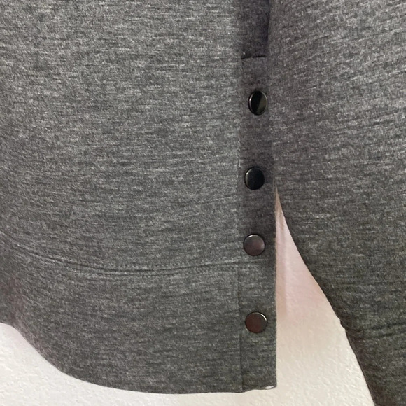 Soul by SoulCylce Spacer Snap 1/4 Zip Sweatshirt Pullover Gray Size Medium - Picture 6 of 10